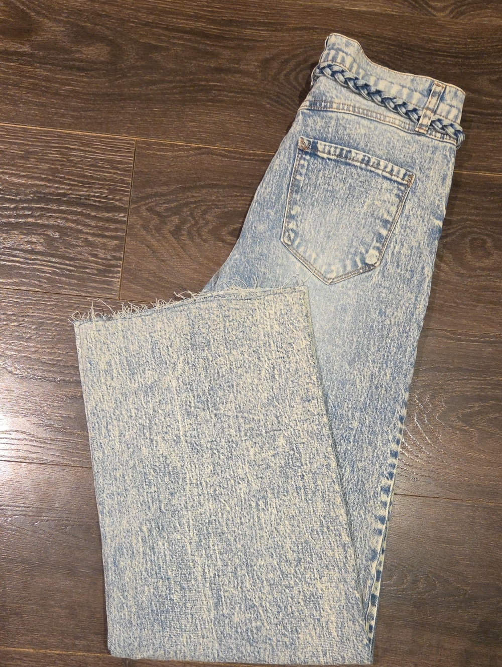 ❤️ NWOT! KENSIE CARLA HIGH RISE WIDE LEG JEANS WITH BRAIDED BELT, 6 (28) - Picture 12 of 12